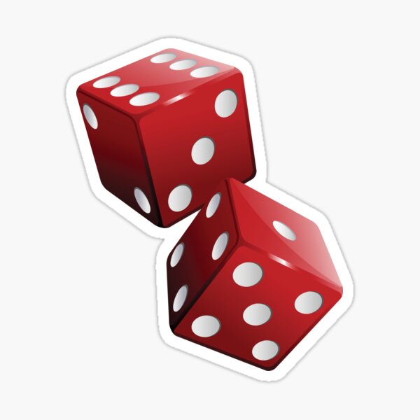 Red Dice Sticker