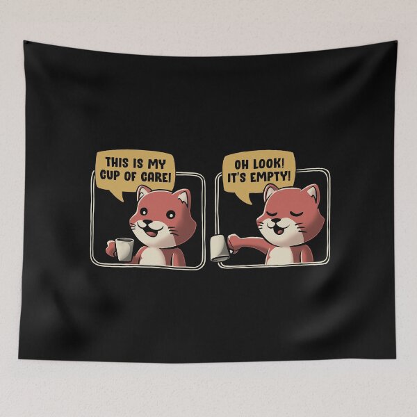 Item preview, Cup of Care Funny Cat Design designed and sold by EduEly.