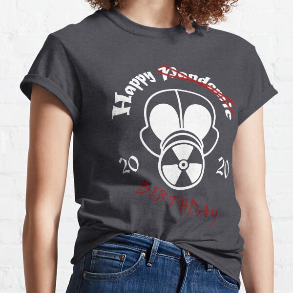 Gas Mask Pandemic Birthday White Classic T-Shirt