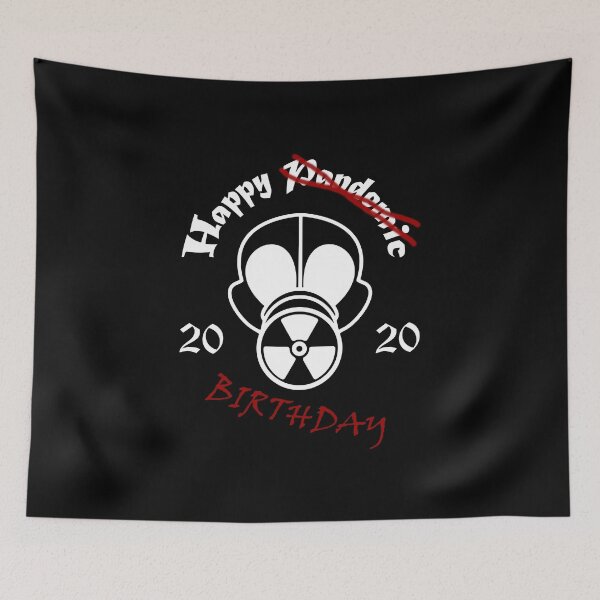 Item preview, Gas Mask Pandemic Birthday White designed and sold by IAF-Designs.