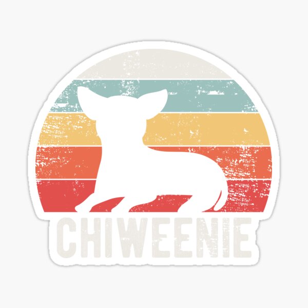 Item preview, Cute Retro Chiweenie Silhouette Gift product for Chiweenies designed and sold by Lisbob.