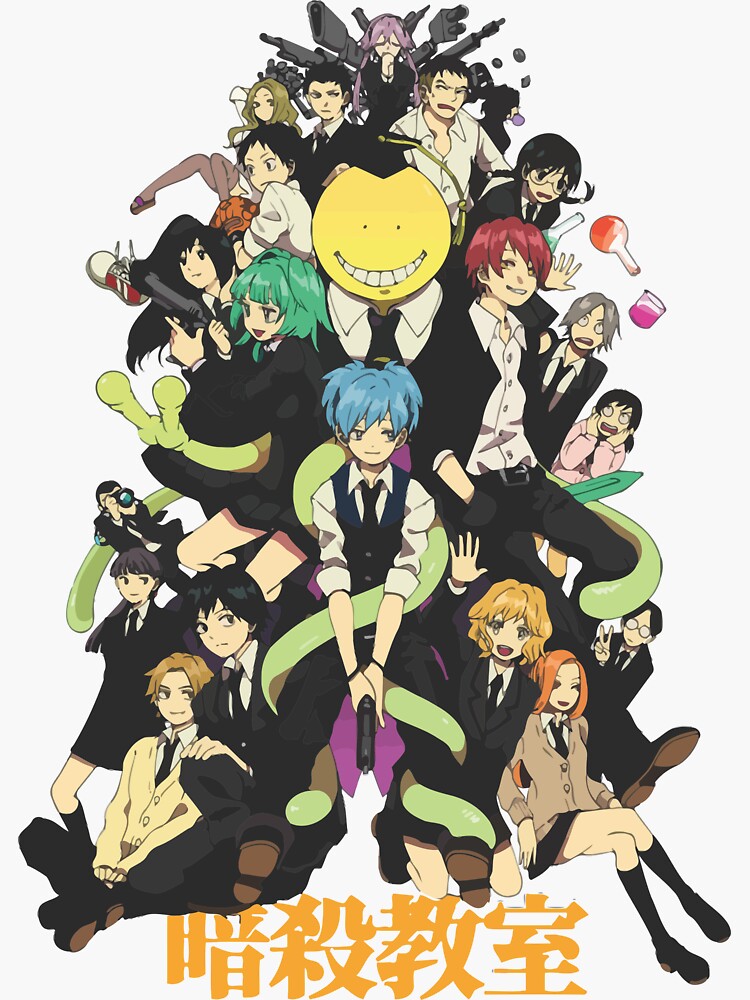 assassination classroom sticker by zexii redbubble