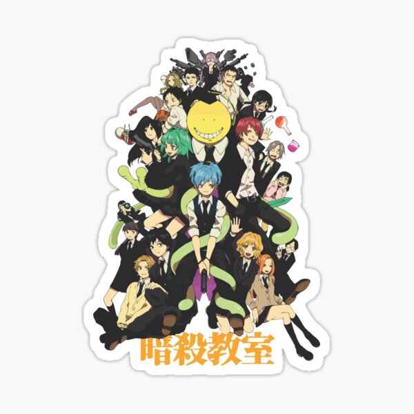 assassination classroom sticker by zexii redbubble