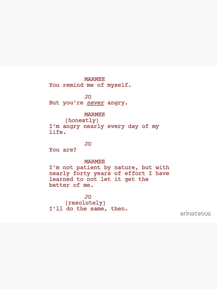 Little Women (2019)- Screenplay Quote&quot; Art Board Print for Sale by 