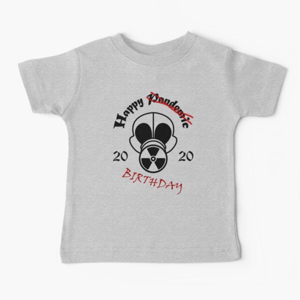 Gas Mask Pandemic Birthday Baby T-Shirt