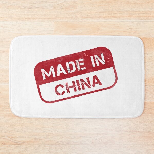 Item preview,  environmentally friendly. Denounce the made in china by wearing this stamp. Very funny on a mask designed and sold by Catcrea.