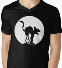 Lucky No 13 Cat V-Neck T-Shirt