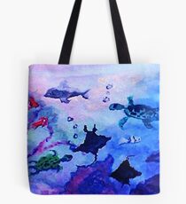 What is under the sea today, watercolor Tote Bag