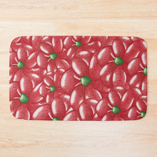 Item preview, Red floral pattern balloon flower pointillism painting designed and sold by MitoP.