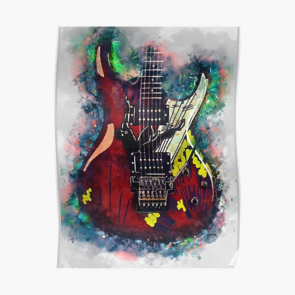 Joe Satriani's electric guitar Poster