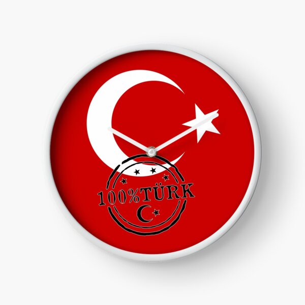 Turkce Clocks Redbubble - roblox türk bayrağı rozeti png