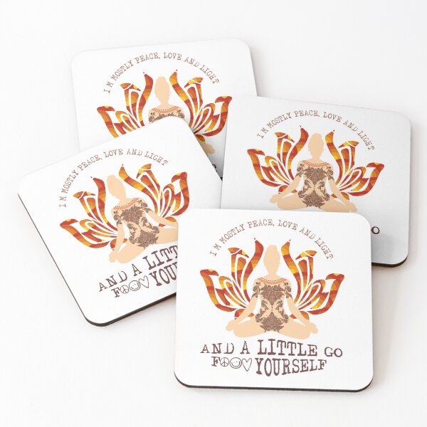 Item preview, Yoga pose peace love and light designed and sold by Artur Meinzer.