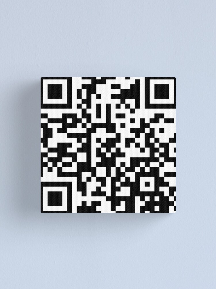Alternate view of Halo Theme Tune QR Code Canvas Print