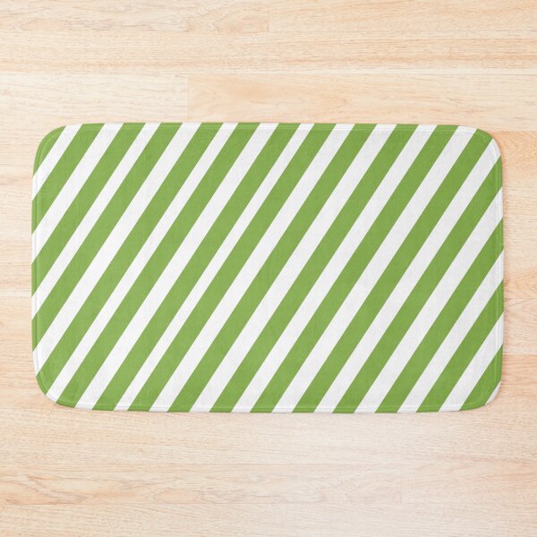 Item preview, PANTONE COLOUR OF THE YEAR 2017|GREENERY DIAGONAL STRIPES designed and sold by ozcushionstoo.
