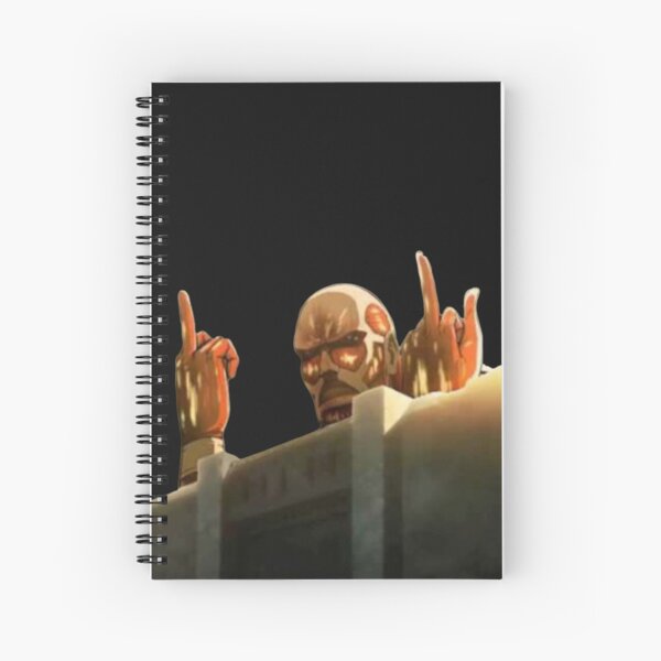 Titan Colossal l'attaque des titans (SnK) Design Drole Cahier à spirale