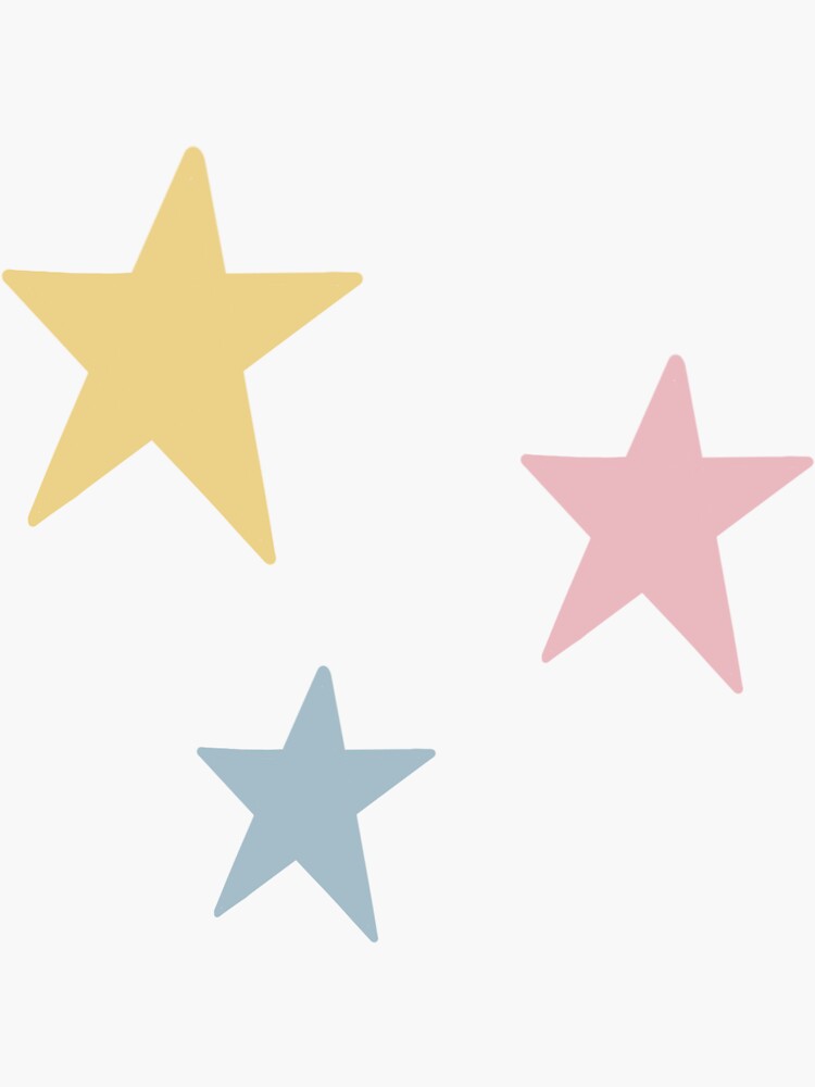 "Pastel Stars" Sticker by emtursch12 Redbubble