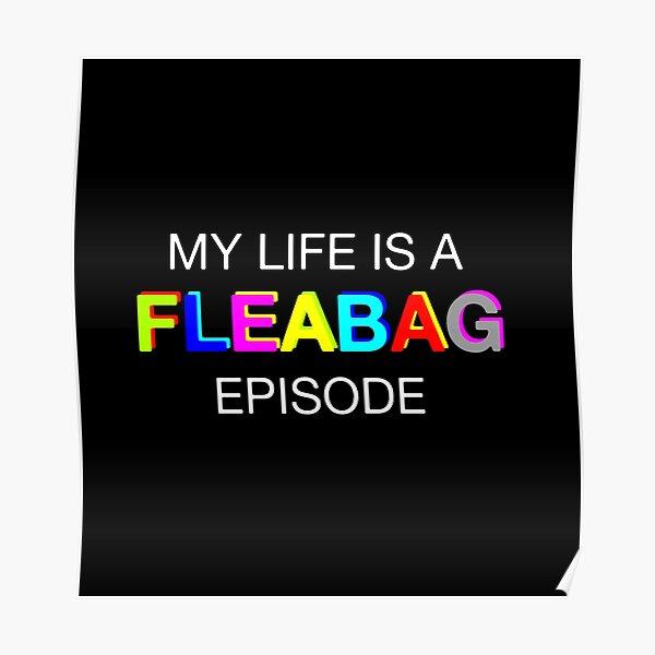 My life is a FLEABAG episode with colors Poster