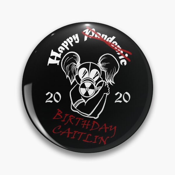 Item preview, Copy of Gas Mask Girl Pandemic Birthday Caitlin Hug White designed and sold by IAF-Designs.