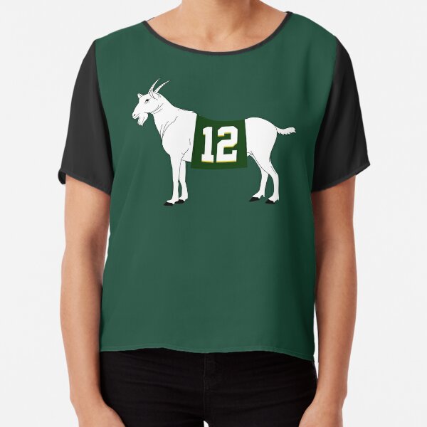 GoatGearDotUS Limited Edition Aaron Rodgers Goat 12 Jersey Style - Green Bay Packers Short-Sleeve Unisex T-Shirt