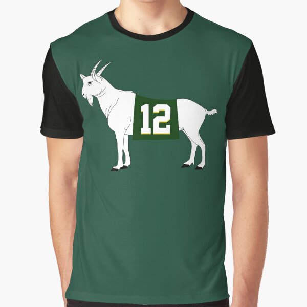 GoatGearDotUS Limited Edition Aaron Rodgers Goat 12 Jersey Style - Green Bay Packers Short-Sleeve Unisex T-Shirt