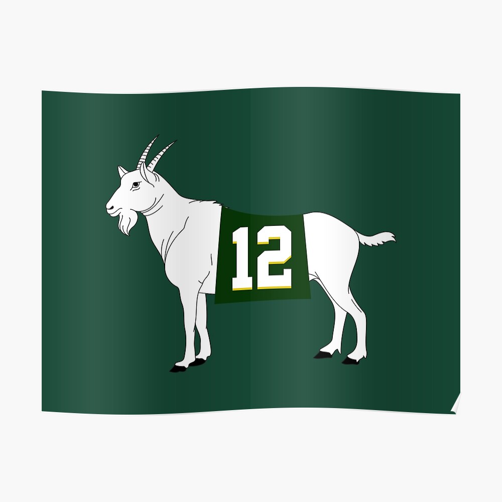 GoatGearDotUS Limited Edition Aaron Rodgers Goat 12 Jersey Style - Green Bay Packers Short-Sleeve Unisex T-Shirt