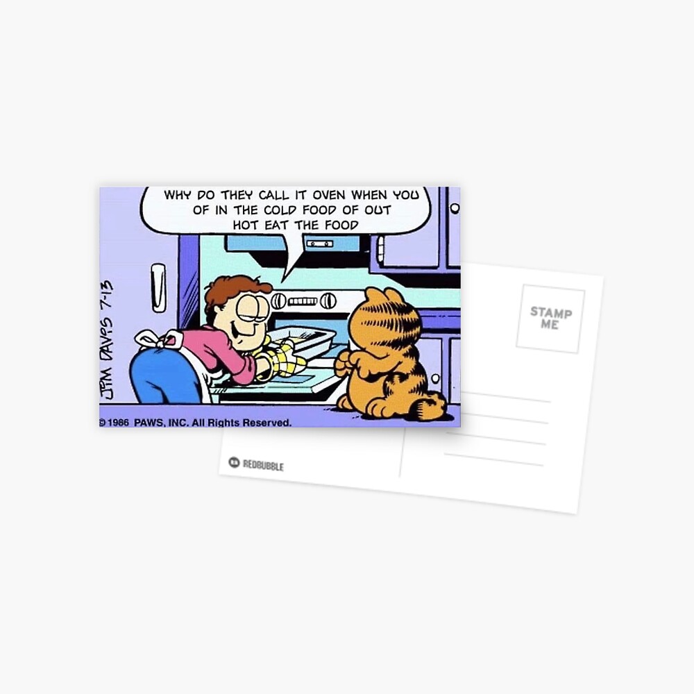 "Why Do They Call It Oven?" Postcard for Sale by Burritozilla Redbubble