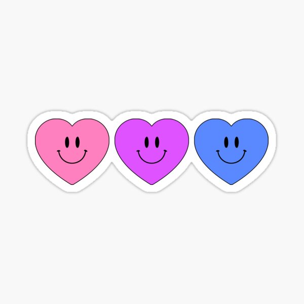 happy hearts Sticker