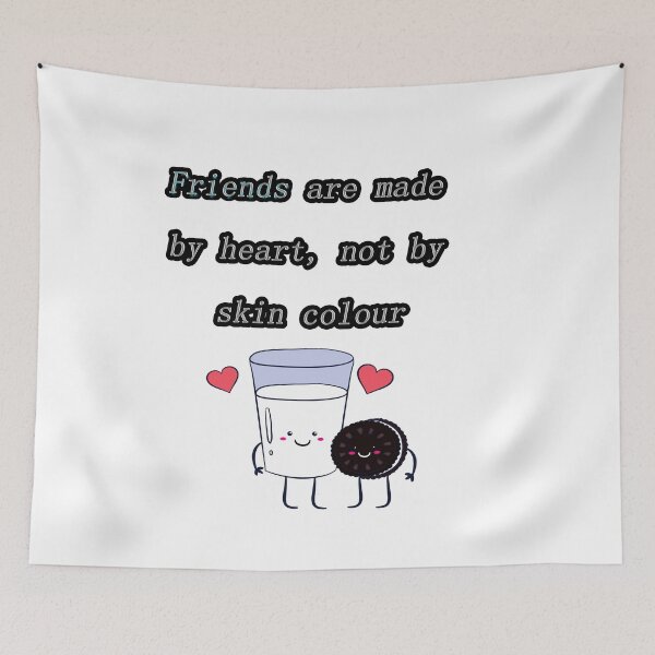 Item preview, Friends are made by heart not by skin colour : Black Lives Matter Shirt Black History Shirt Equal Rights Shirt Activist Shirt Gift for Friend Honest Shirt Civil Rights Movement designed and sold by OuchenB.