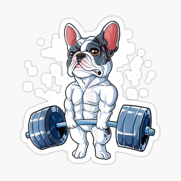 "French Bulldog Weightlifting Funny Deadlift Fitness Gym Tank Top Men