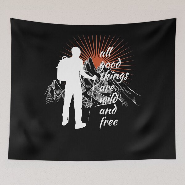 Item preview, Hike Mountains motivation saying Nature Hobby designed and sold by shurikaner.