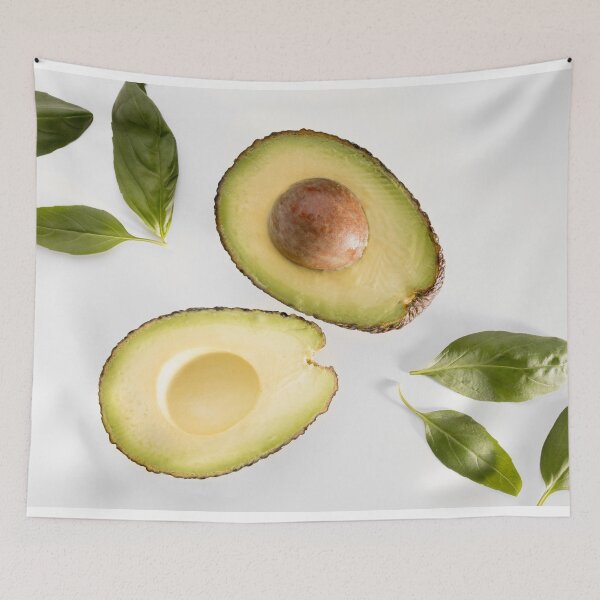Item preview, Top view of spinach with avocado designed and sold by JullBidukha.