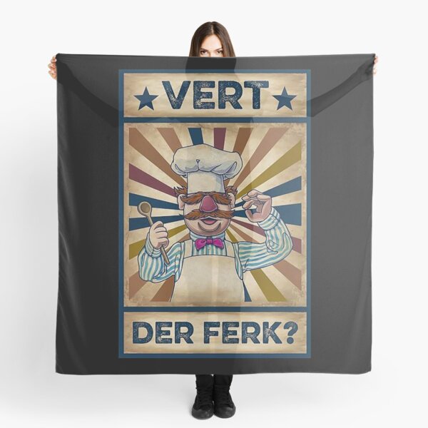 Poster Vert Der Ferk cook Swedish Chef Scarf