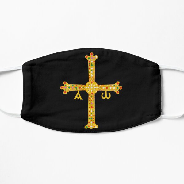 Cruz de la Victoria o Cruz de Asturias Mascarilla plana