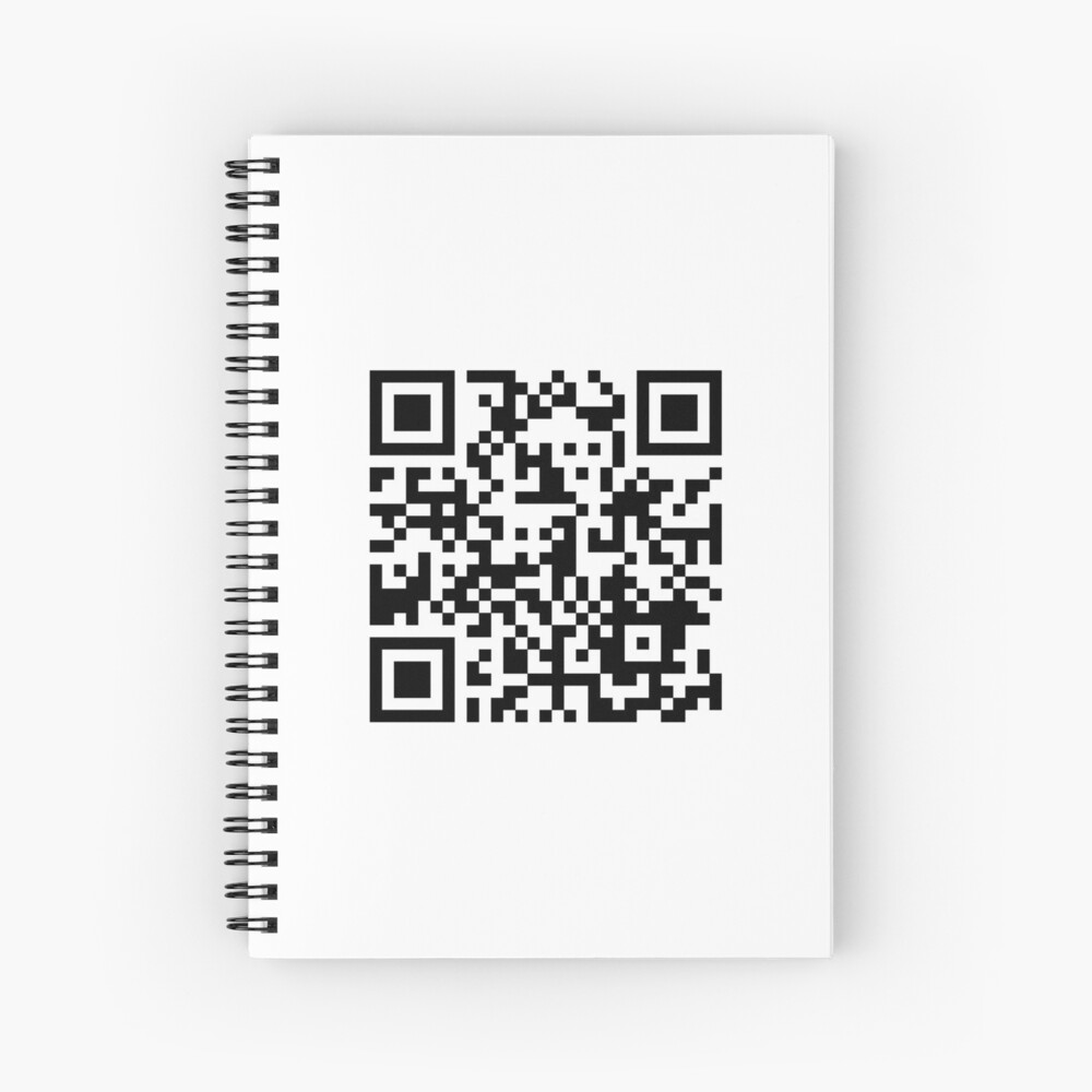 "Hello there QR Code" Spiral Notebook for Sale by manu142 Redbubble