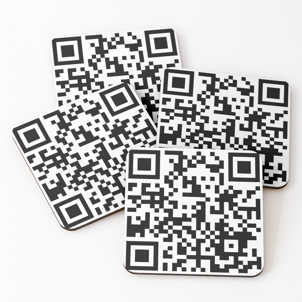 "Hello there QR Code" Coasters (Set of 4) by manu142 Redbubble