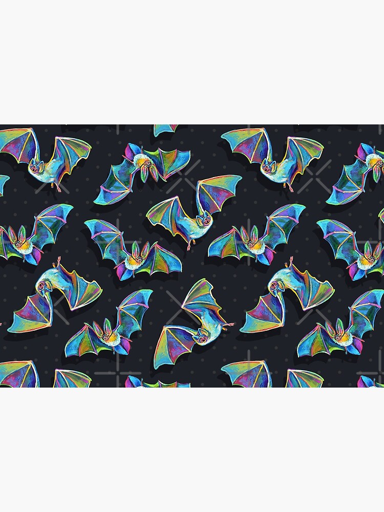 Psychedelic Bat Pattern by Robert Phelps by RobertPhelpsArt