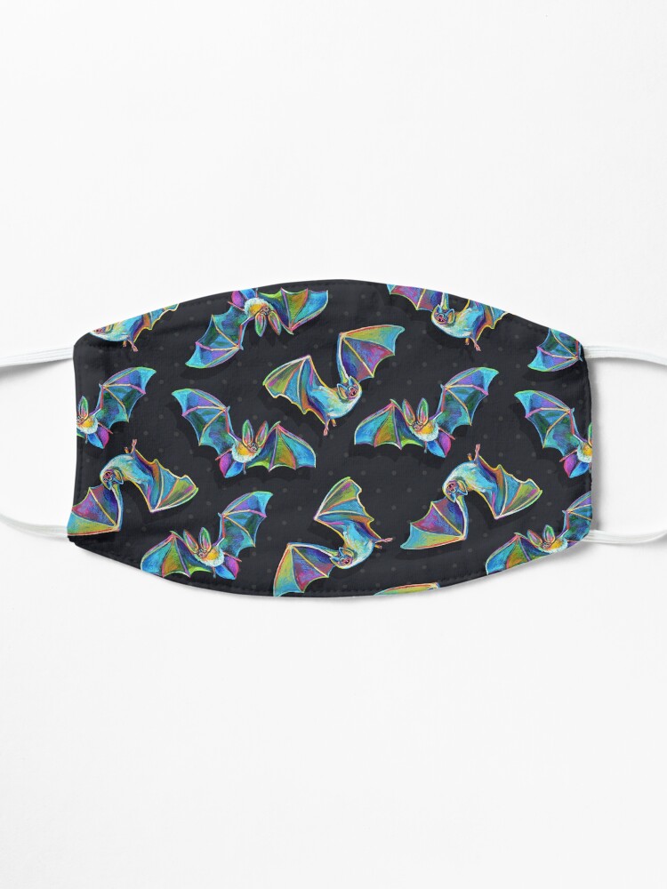 Alternate view of Psychedelic Bat Pattern by Robert Phelps Mask