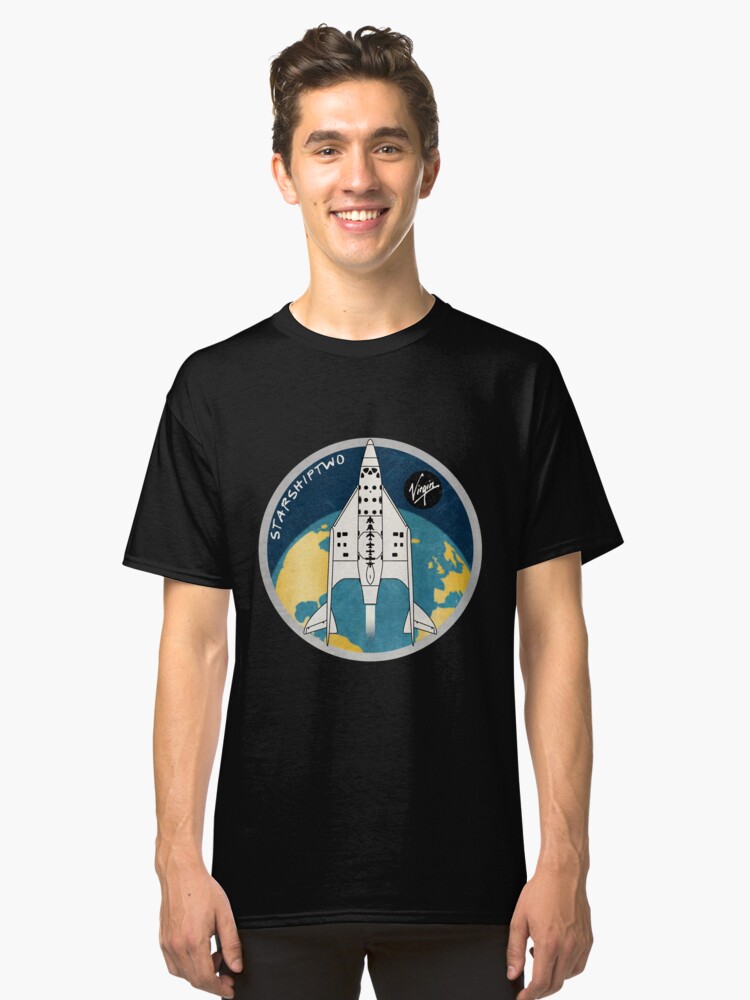 Alternate view of StarShipTwo (Virgin) Badge Classic T-Shirt