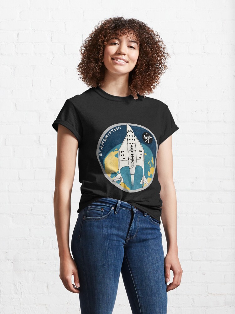 Alternate view of StarShipTwo (Virgin) Badge Classic T-Shirt