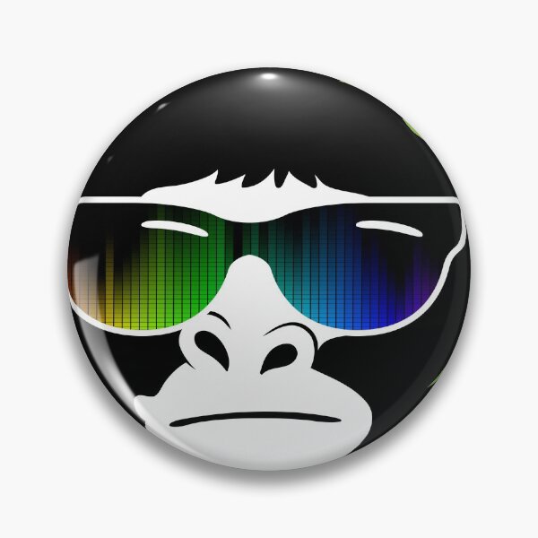 Item preview, Funky Monkey Rocking Out Headphones Music Lover Design print designed and sold by Lisbob.