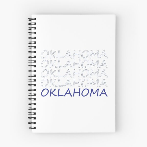 Item preview, Oklahoma Repeating Blue Bold Uppercase designed and sold by artbylukas.
