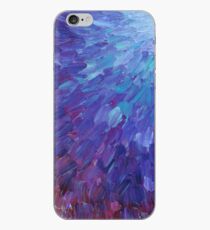 SCALES OF A DIFFERENT COLOR - Abstract Acrylic Painting Eggplant Sea Scales Ocean Waves Colorful iPhone Case