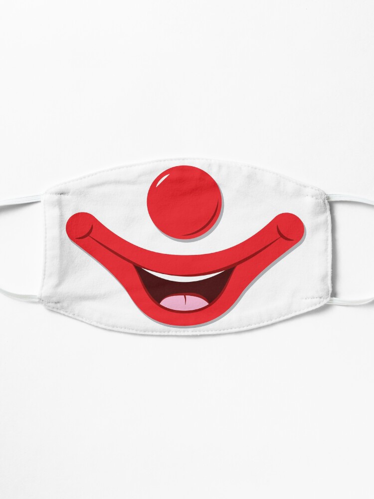 Alternate view of Clown Face Mask