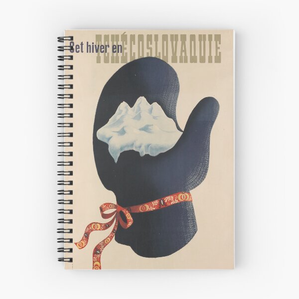 Artikelvorschau, Hiver en tchechoslovaquie vintage travel poster entworfen und verkauft von stickart-marek.