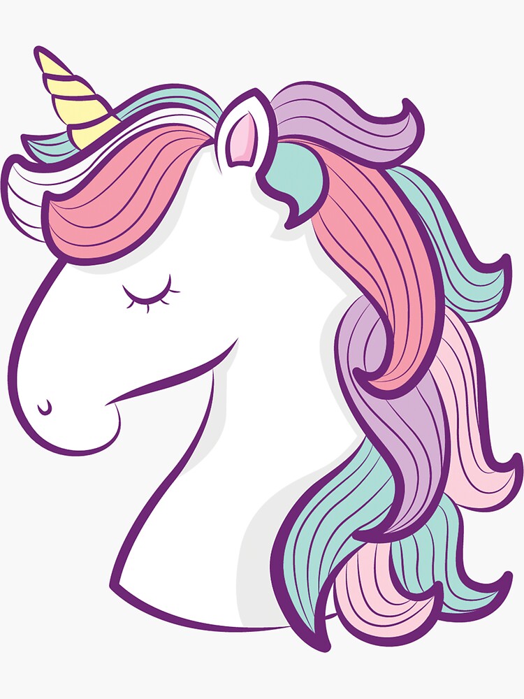 "Unicorn" Sticker for Sale by behzadkaz | Redbubble