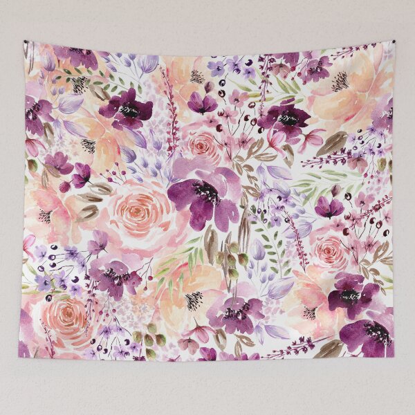 Item preview, Floral Chaos - pink designed and sold by Anis Illustration.