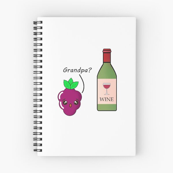Item preview, Grape Meets Wine - Cute Fruit designed and sold by LycheeTees.