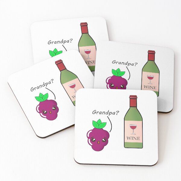 Item preview, Grape Meets Wine - Cute Fruit designed and sold by LycheeTees.
