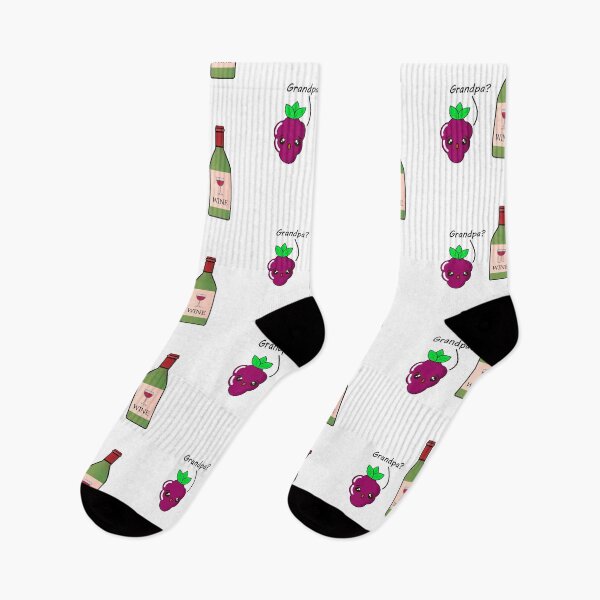 Item preview, Grape Meets Wine - Cute Fruit designed and sold by LycheeTees.