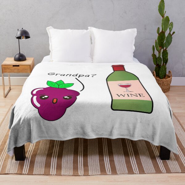 Item preview, Grape Meets Wine - Cute Fruit designed and sold by LycheeTees.